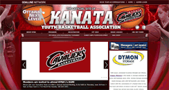 Desktop Screenshot of kanatabasketball.ca