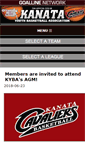 Mobile Screenshot of kanatabasketball.ca