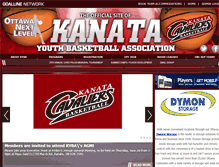 Tablet Screenshot of kanatabasketball.ca